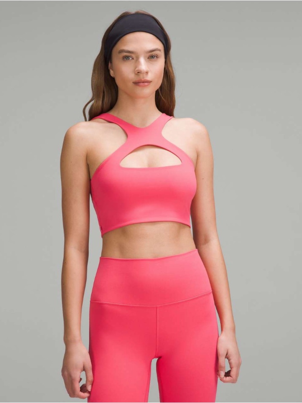 Lululemon Bend This Scoop and Cross Bra *Light Support, A-C Cups
Glaze Pink